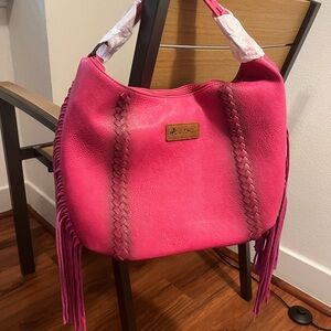 Fringe Leather Purse